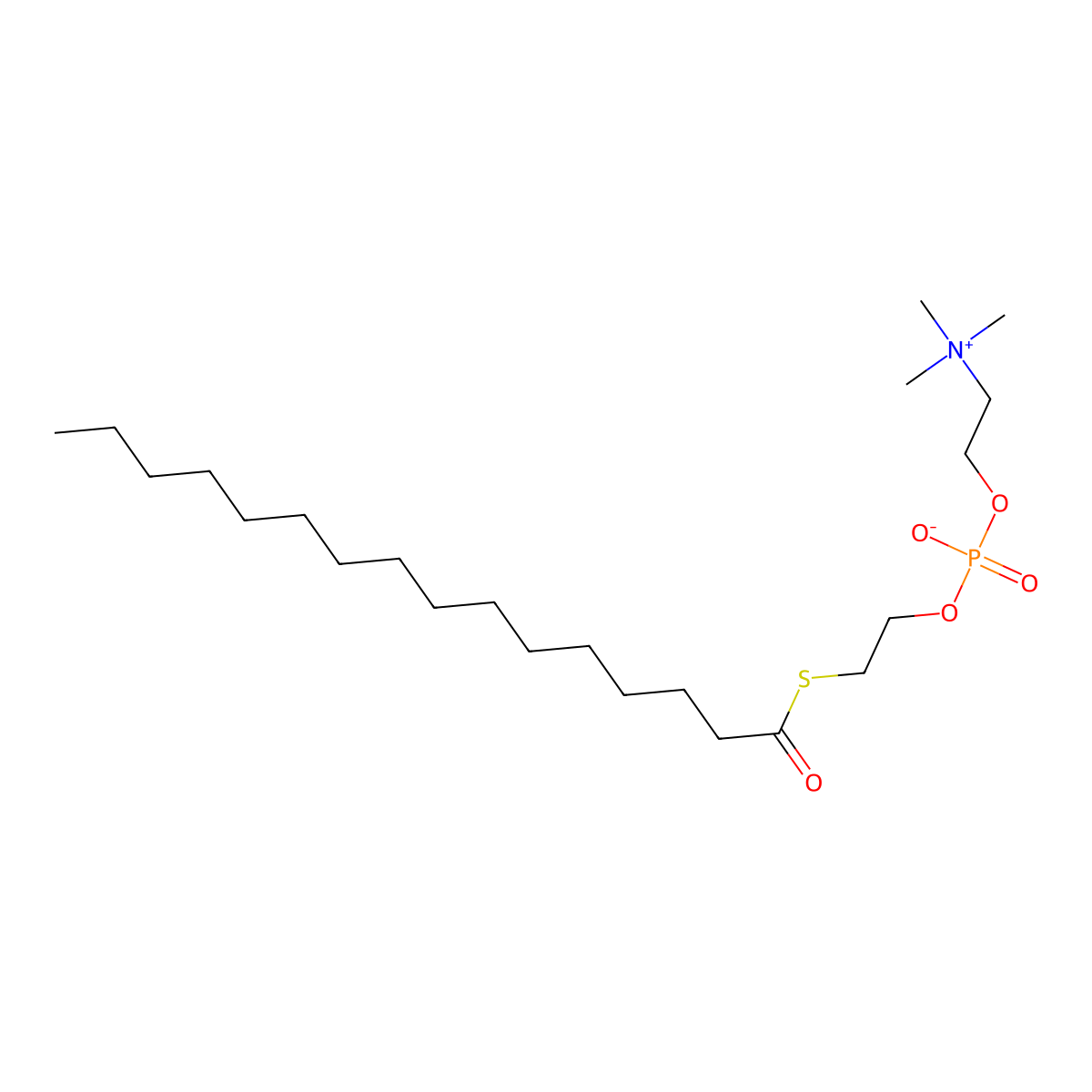 Thioglycollecithin molecular structure, CAS 60793-01-3