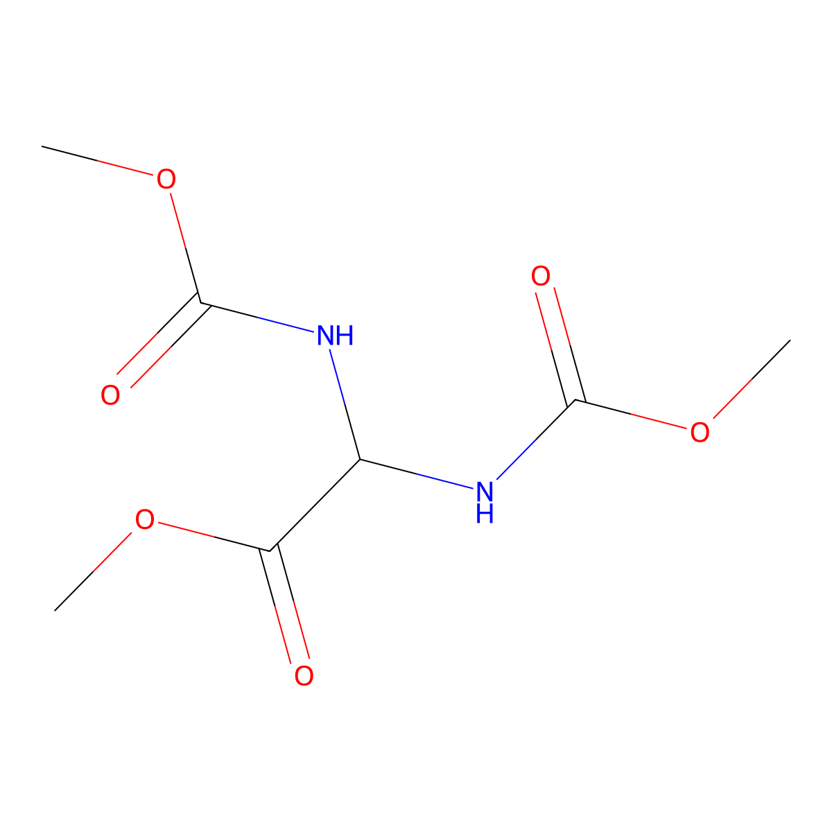 Methyl 2,2-bis((methoxycarbonyl)amino)acetate molecular structure, CAS 60794-51-6