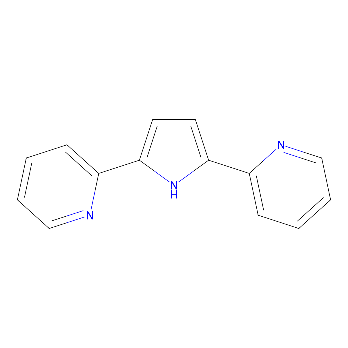 2,5-Di(pyridin-2-yl)-1H-pyrrole molecular structure, CAS 60794-56-1