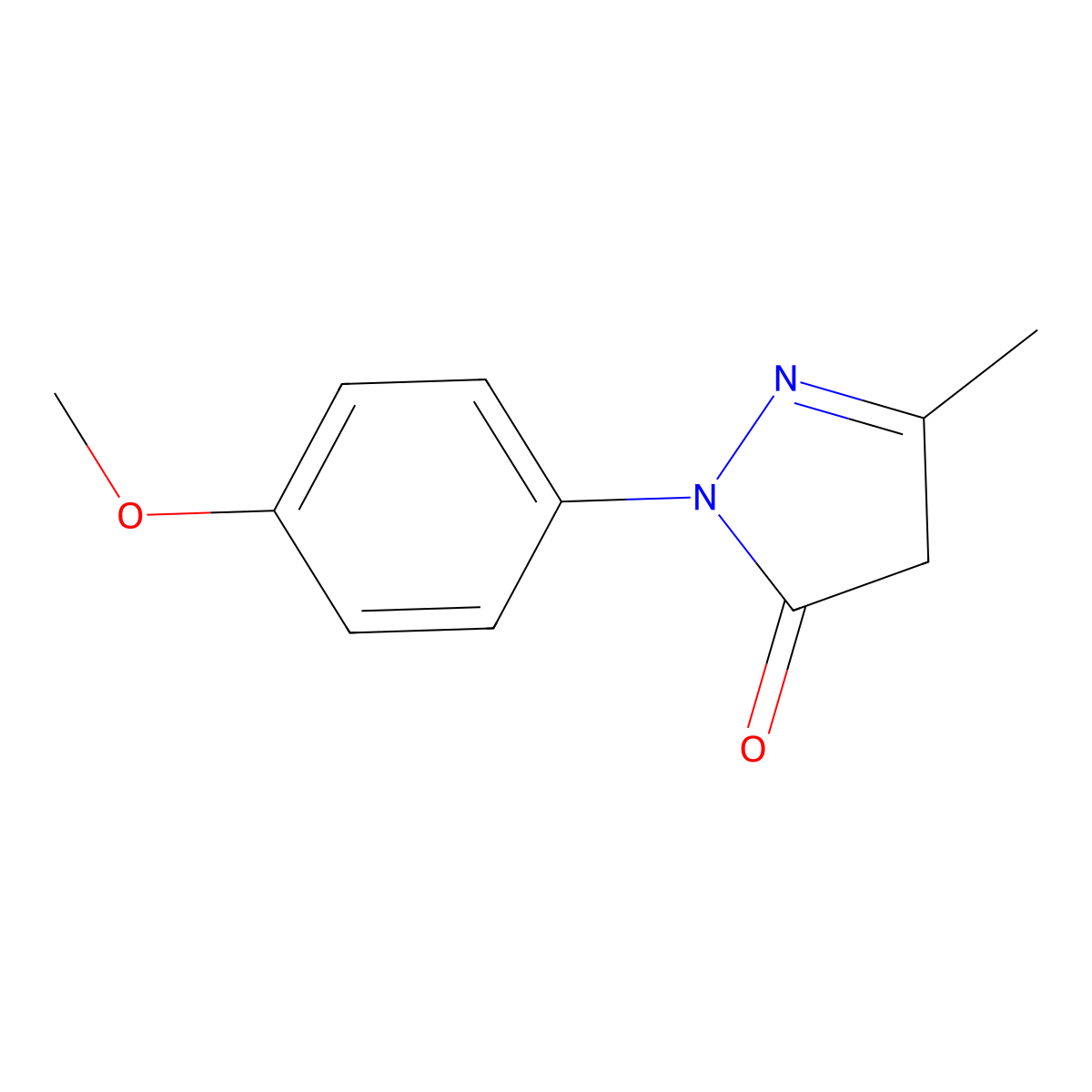 1-(4-Methoxy)phenyl-3-methyl-5-pyrazolone molecular structure, CAS 60798-06-3