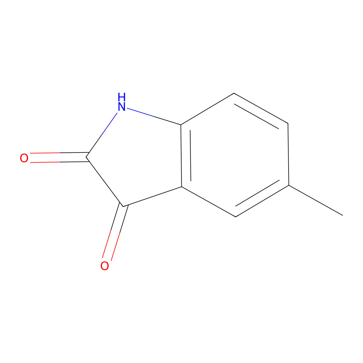 5-Methylisatin molecular structure, CAS 608-05-9