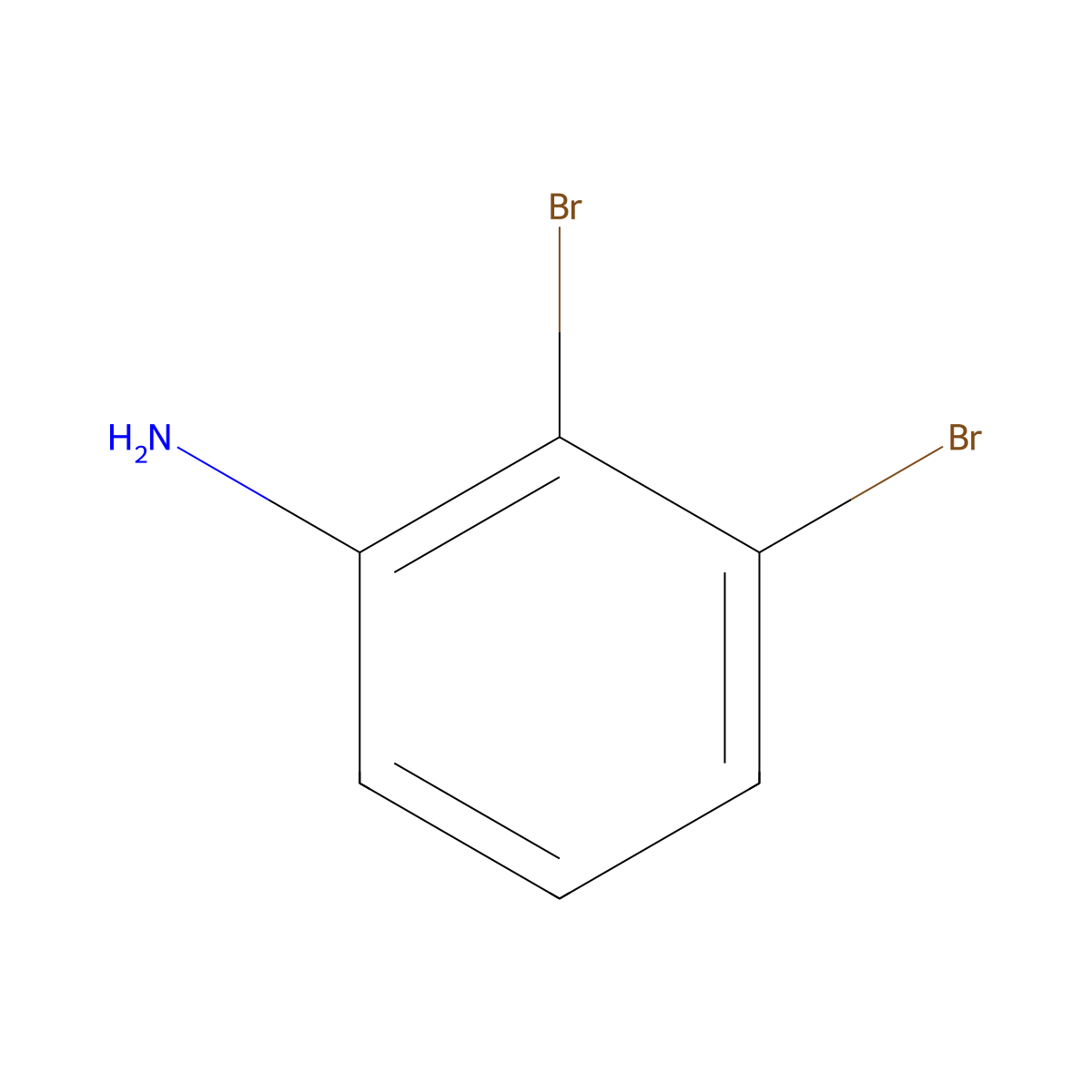 2,3-Dibromobenzenamine molecular structure, CAS 608-22-0