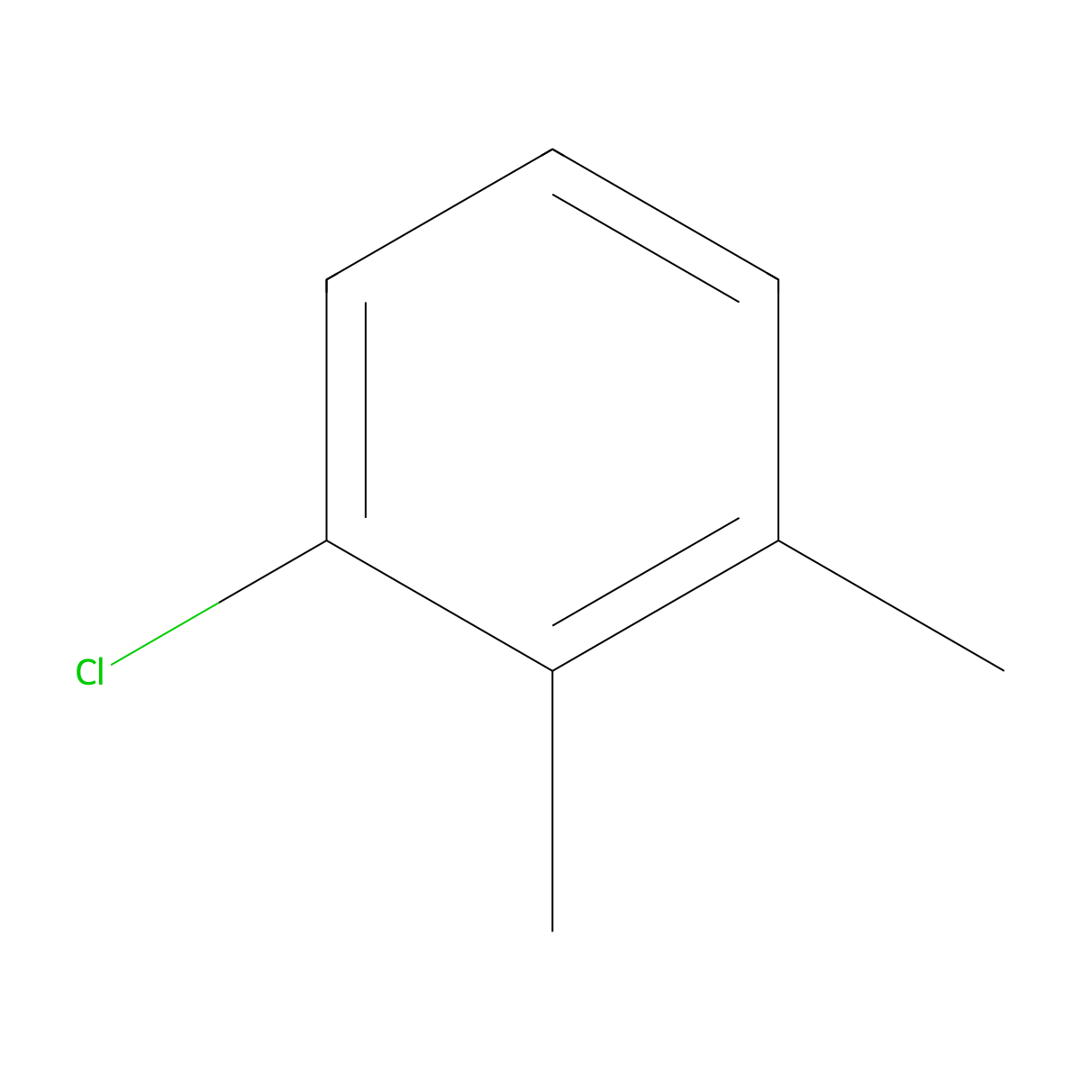 1-Chloro-2,3-dimethylbenzene molecular structure, CAS 608-23-1