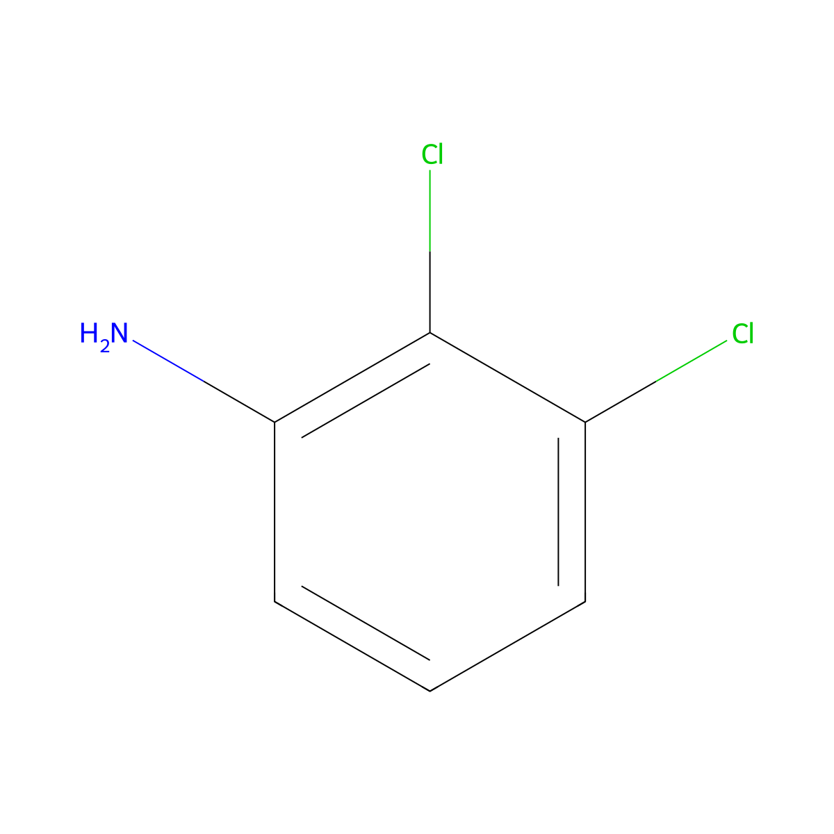 2,3-Dichloroaniline molecular structure, CAS 608-27-5