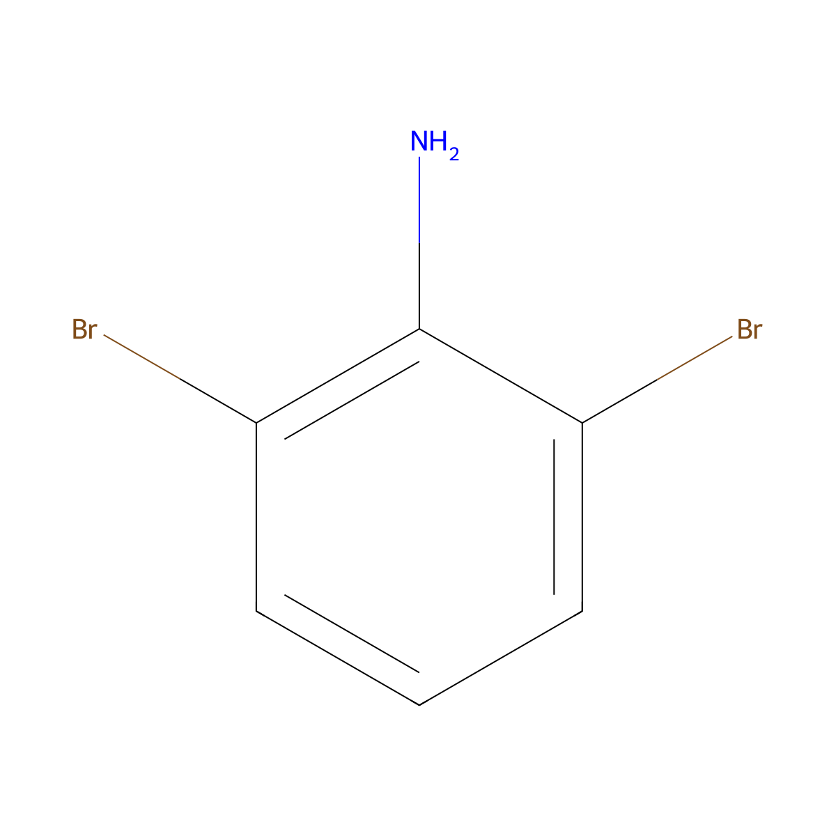 2,6-Dibromoaniline molecular structure, CAS 608-30-0