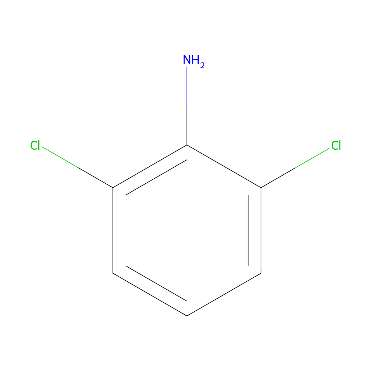2,6-Dichloroaniline molecular structure, CAS 608-31-1
