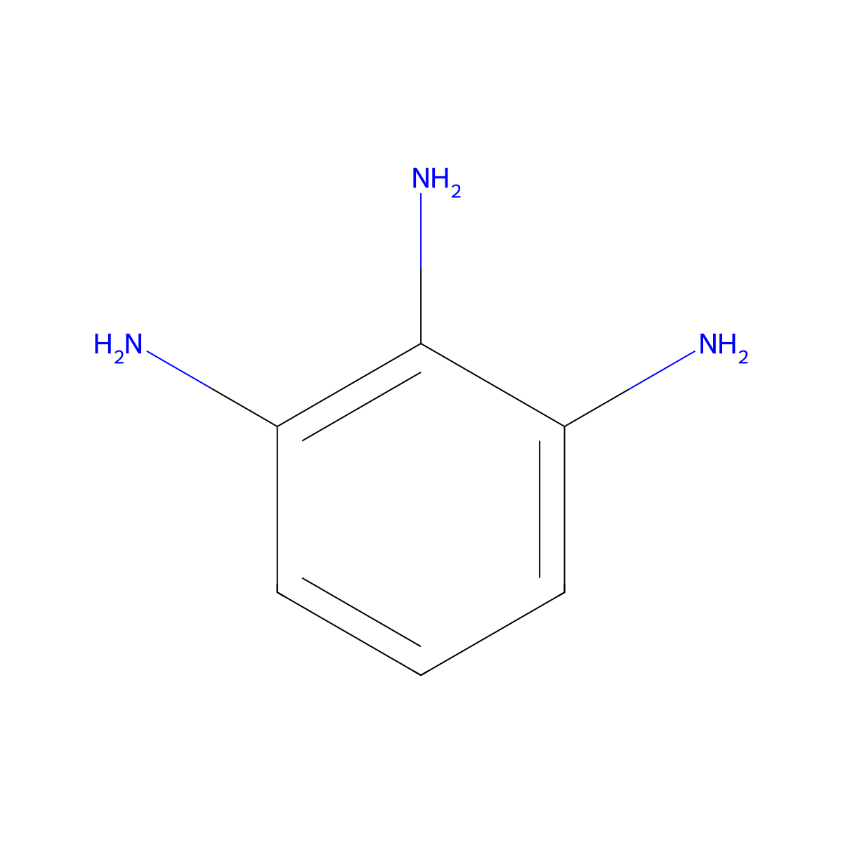 1,2,3-Benzenetriamine molecular structure, CAS 608-32-2