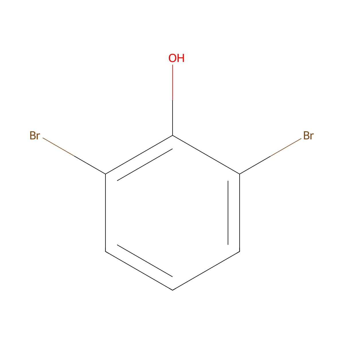 2,6-Dibromophenol molecular structure, CAS 608-33-3