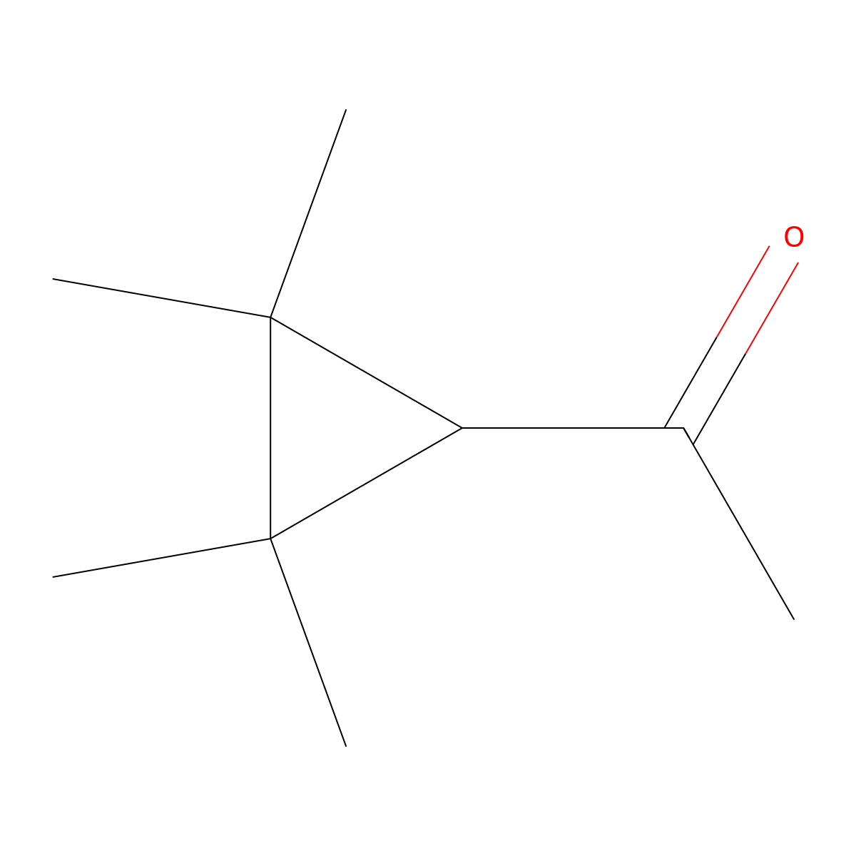 1-(2,2,3,3-Tetramethylcyclopropyl)ethan-1-one molecular structure, CAS 60802-86-0