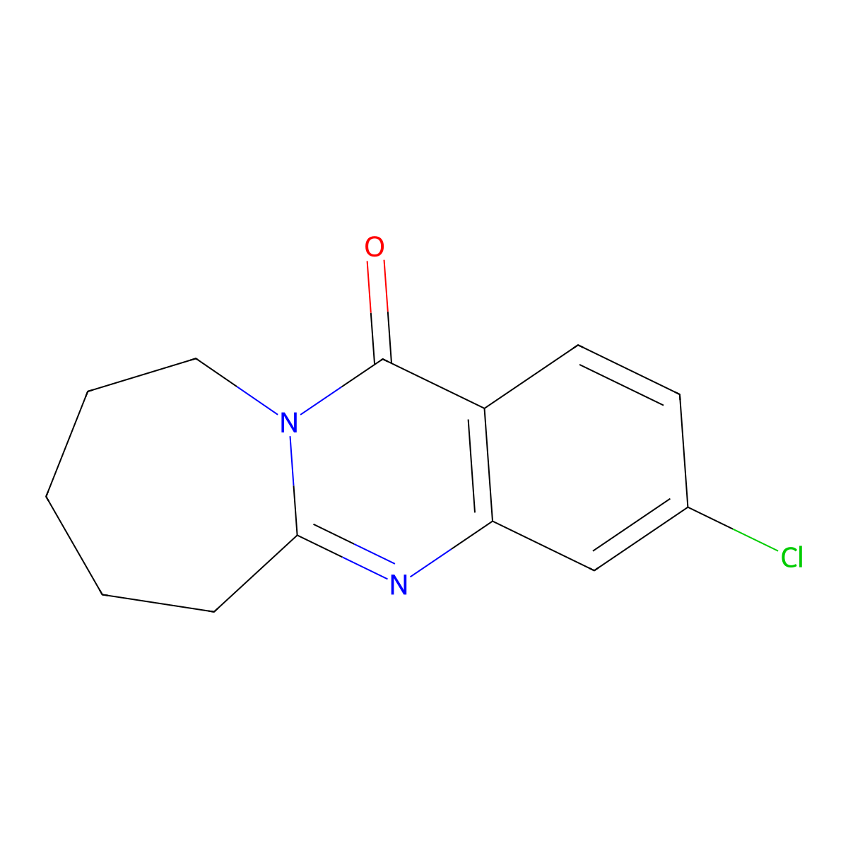 3-Chloro-7,8,9,10-tetrahydro-6H-azepino[2,1-b]quinazolin-12-one molecular structure, CAS 60811-50-9