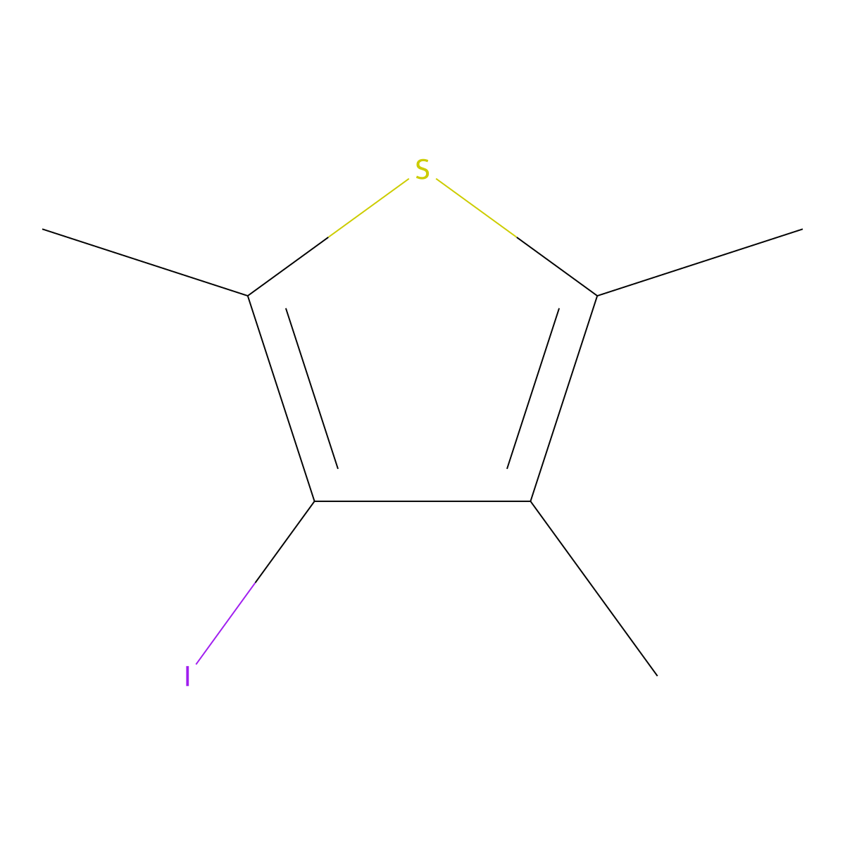 3-Iodo-2,4,5-trimethylthiophene molecular structure, CAS 60813-84-5