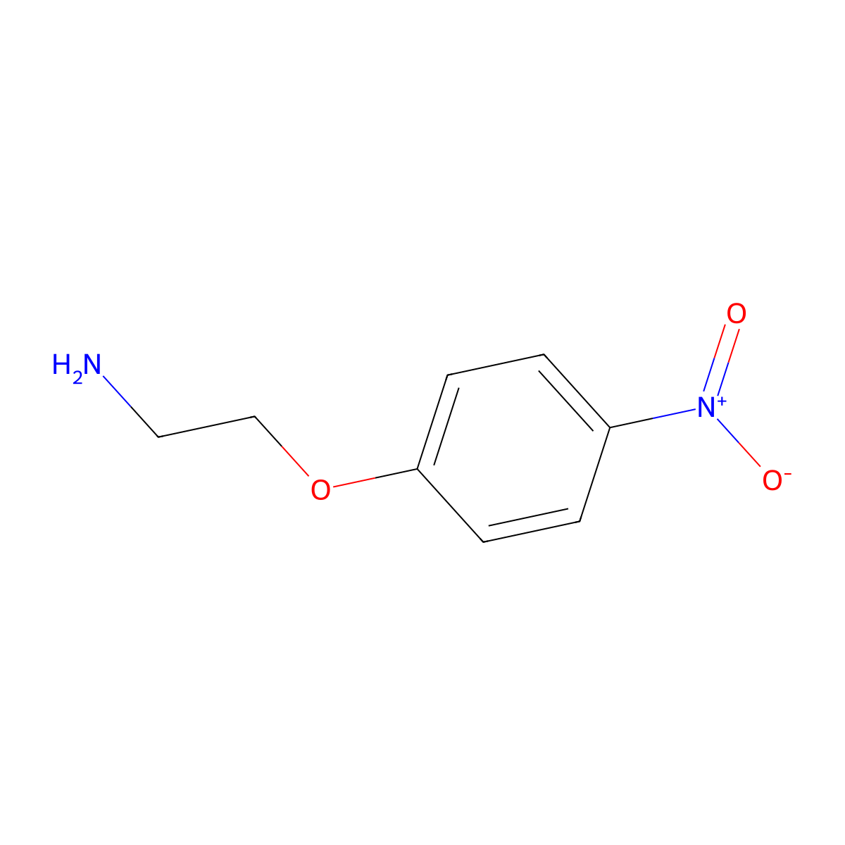 2-(4-Nitrophenoxy)ethanamine molecular structure, CAS 60814-16-6