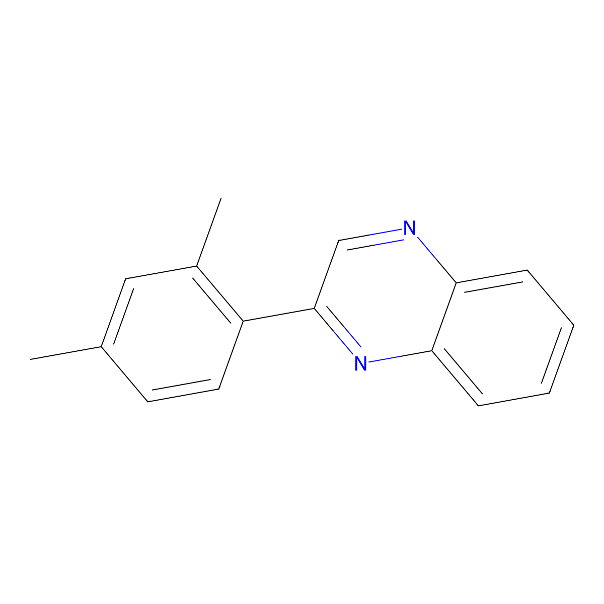 2-(2,4-Dimethylphenyl)quinoxaline molecular structure, CAS 60814-26-8