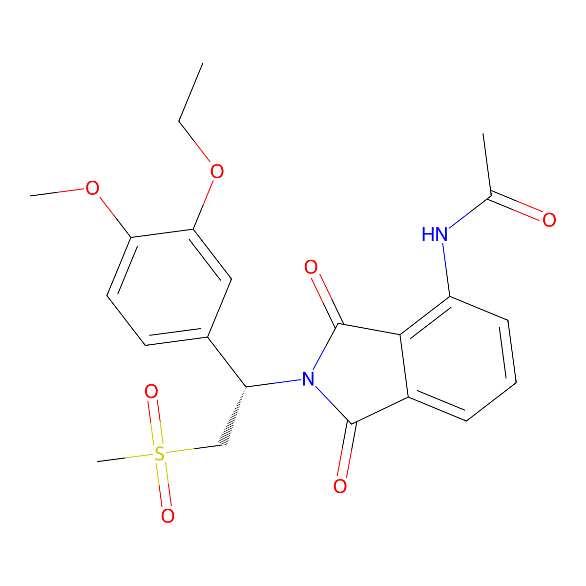 Apremilast molecular structure, CAS 608141-41-9