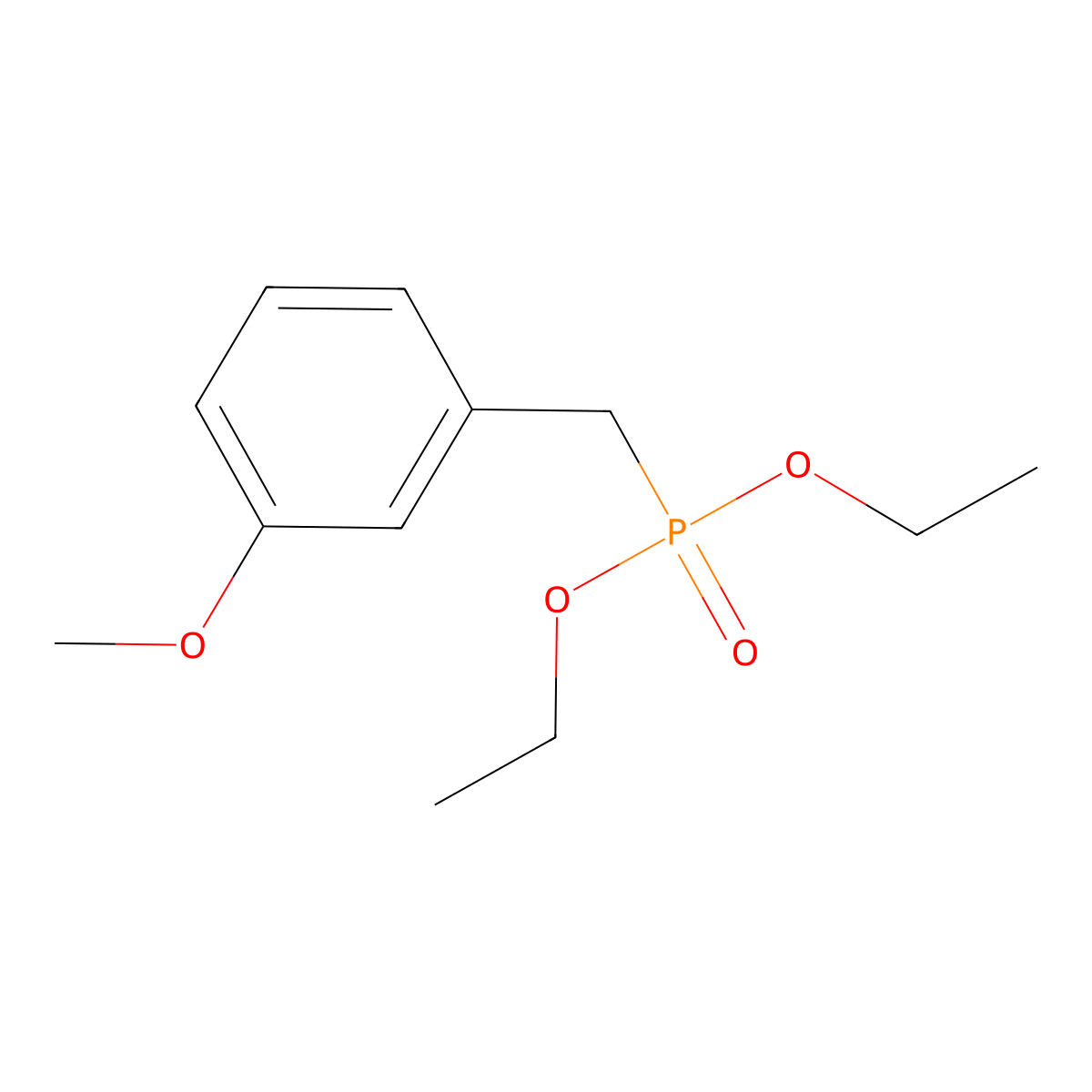 Diethyl 3-methoxybenzylphosphonate molecular structure, CAS 60815-18-1