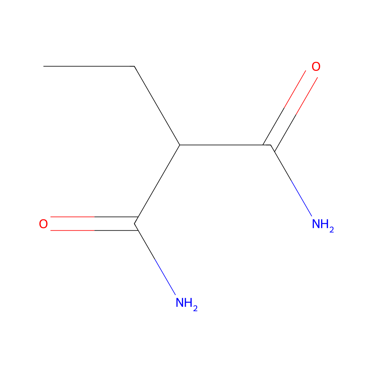 2-Ethylpropanediamide molecular structure, CAS 6082-49-1