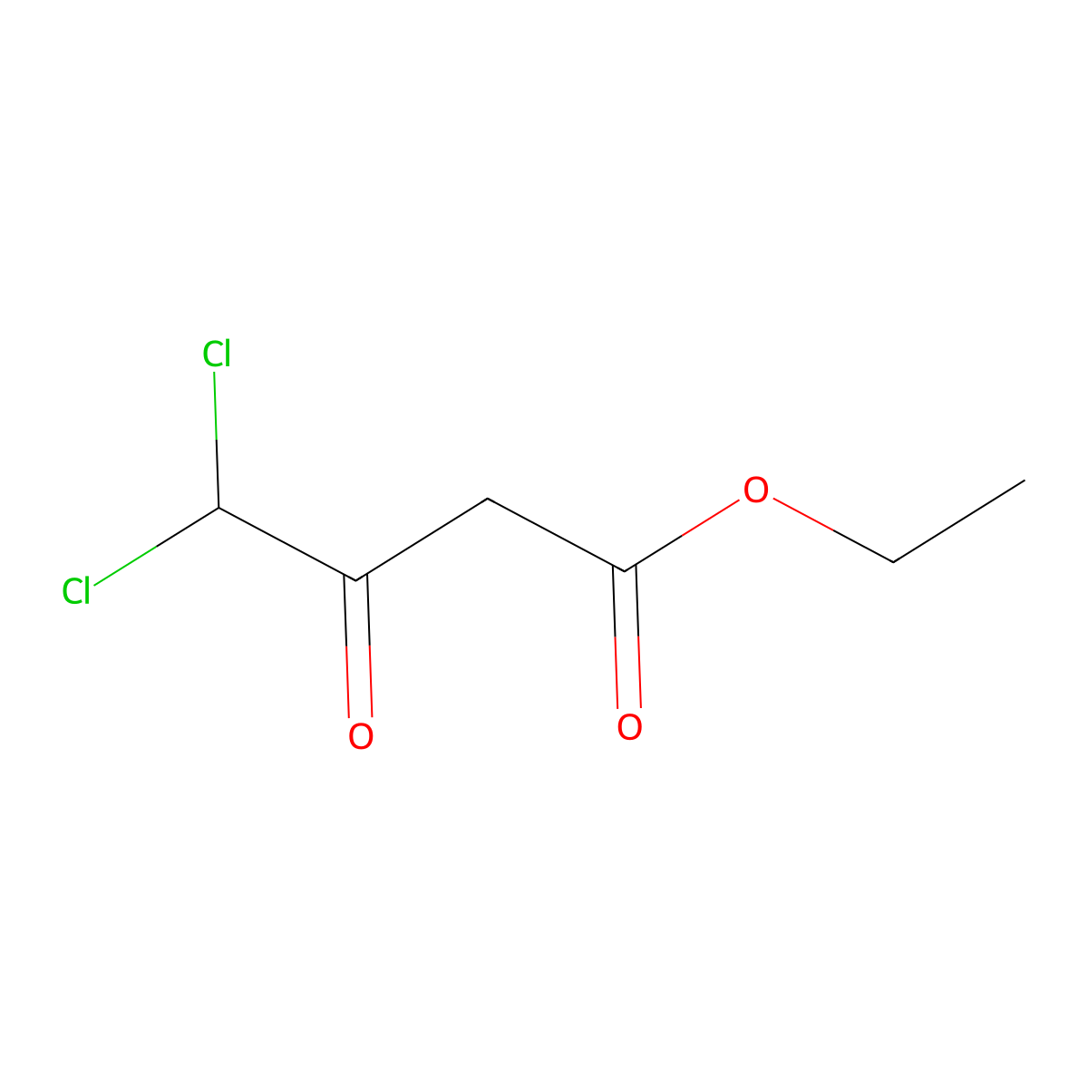 4,4-Dichloro-3-oxobutyric acid ethyl ester molecular structure, CAS 6082-74-2