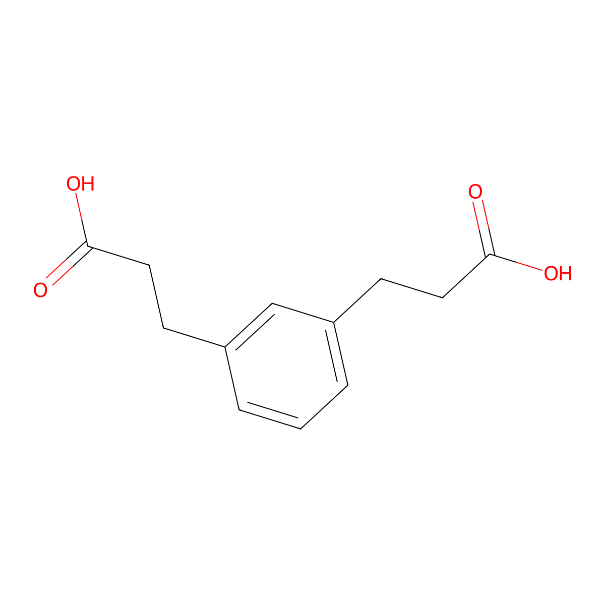 3-[3-(2-carboxyethyl)phenyl]propanoic Acid molecular structure, CAS 6082-86-6