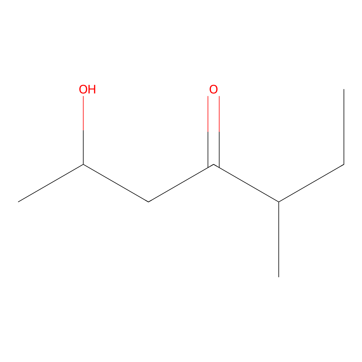 2-Hydroxy-5-methylheptan-4-one molecular structure, CAS 60824-08-0