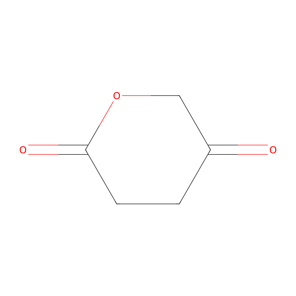 Tetrahydropyran-2,5-dione molecular structure, CAS 60833-12-7