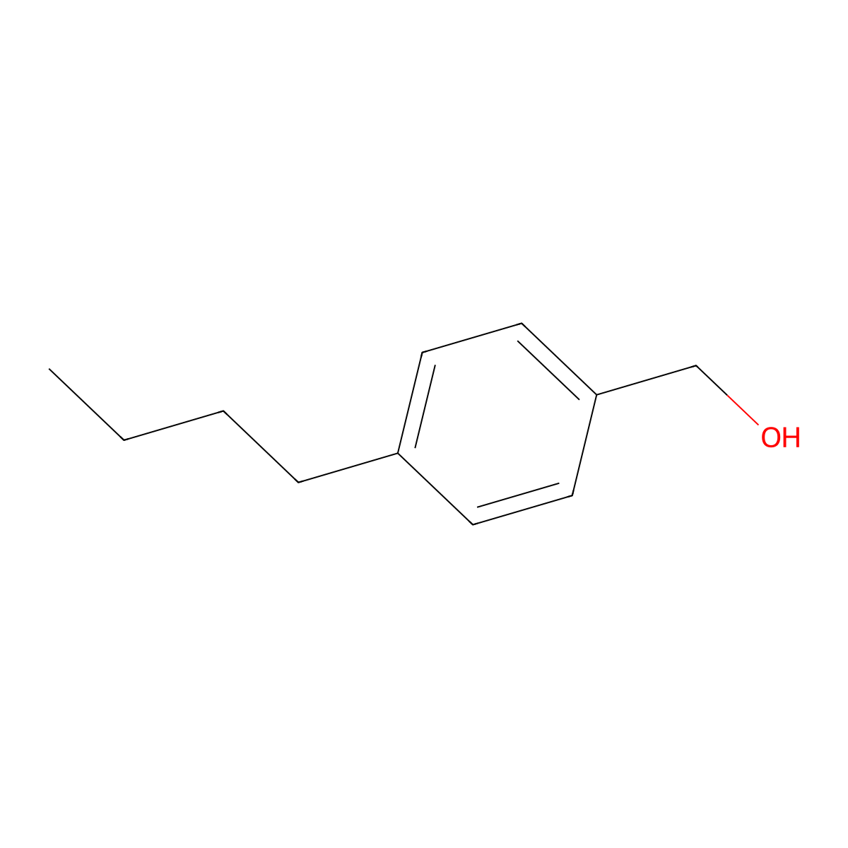 4-Butylbenzyl alcohol molecular structure, CAS 60834-63-1