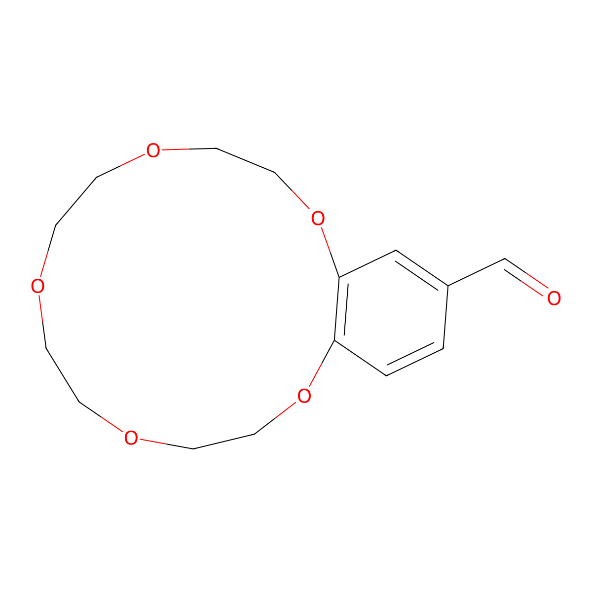 4'-Formylbenzo-15-crown-5 molecular structure, CAS 60835-73-6