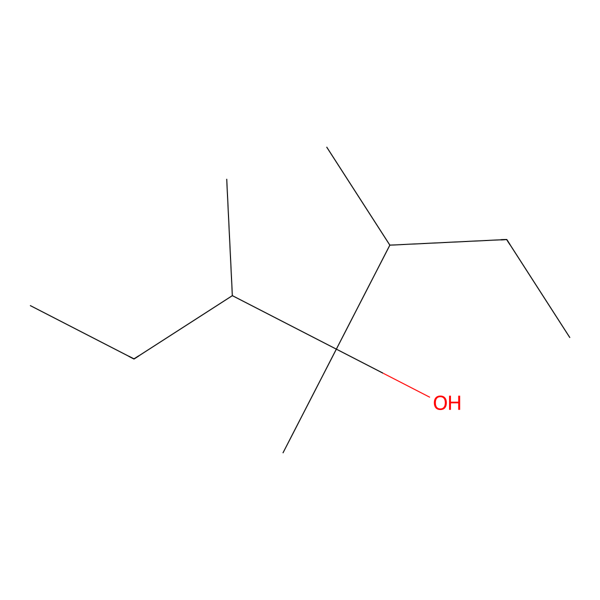 3,4,5-Trimethyl-4-heptanol molecular structure, CAS 60836-08-0