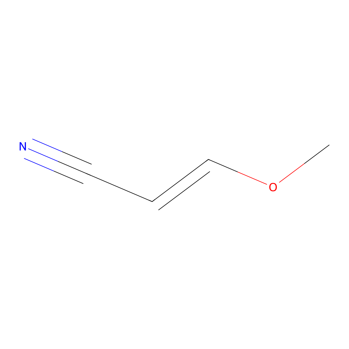 3-Methoxy-2-propenenitrile molecular structure, CAS 60838-50-8