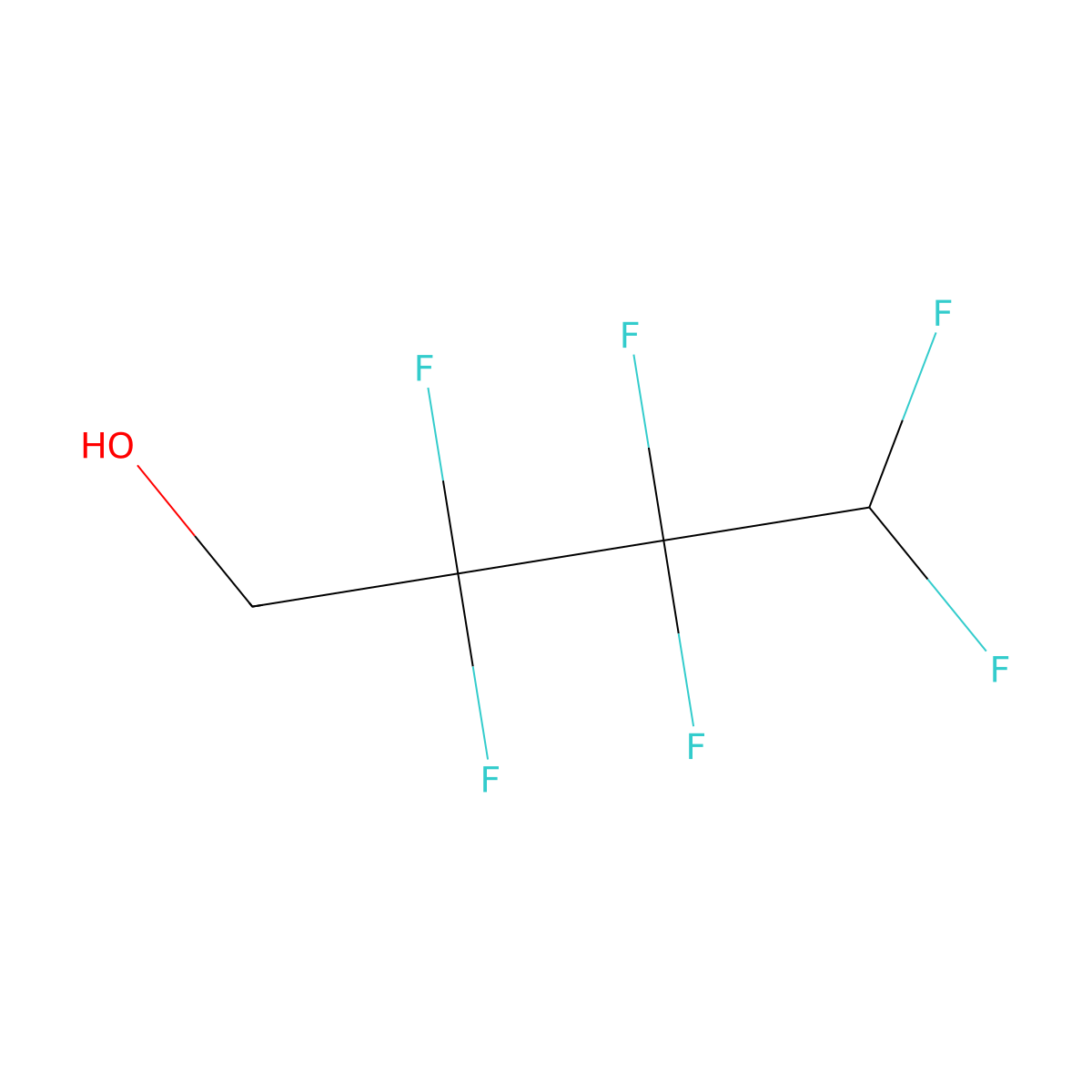 2,2,3,3,4,4-Hexafluorobutan-1-ol molecular structure, CAS 60838-59-7