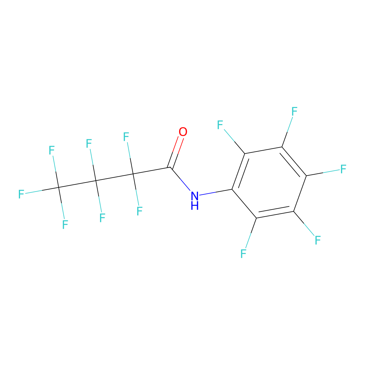 2,2,3,3,4,4,4-Heptafluoro-N-(pentafluorophenyl)butanamide molecular structure, CAS 60839-98-7