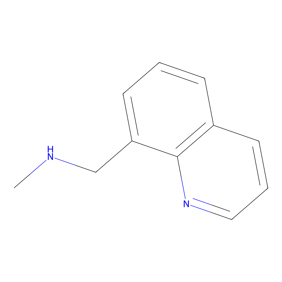 N-Methyl-1-(quinolin-8-yl)methanamine molecular structure, CAS 60843-63-2