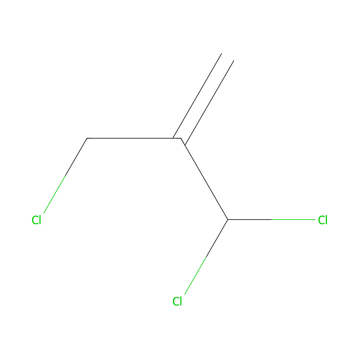 2-Chloromethyl-3,3-dichloropropene molecular structure, CAS 60845-51-4