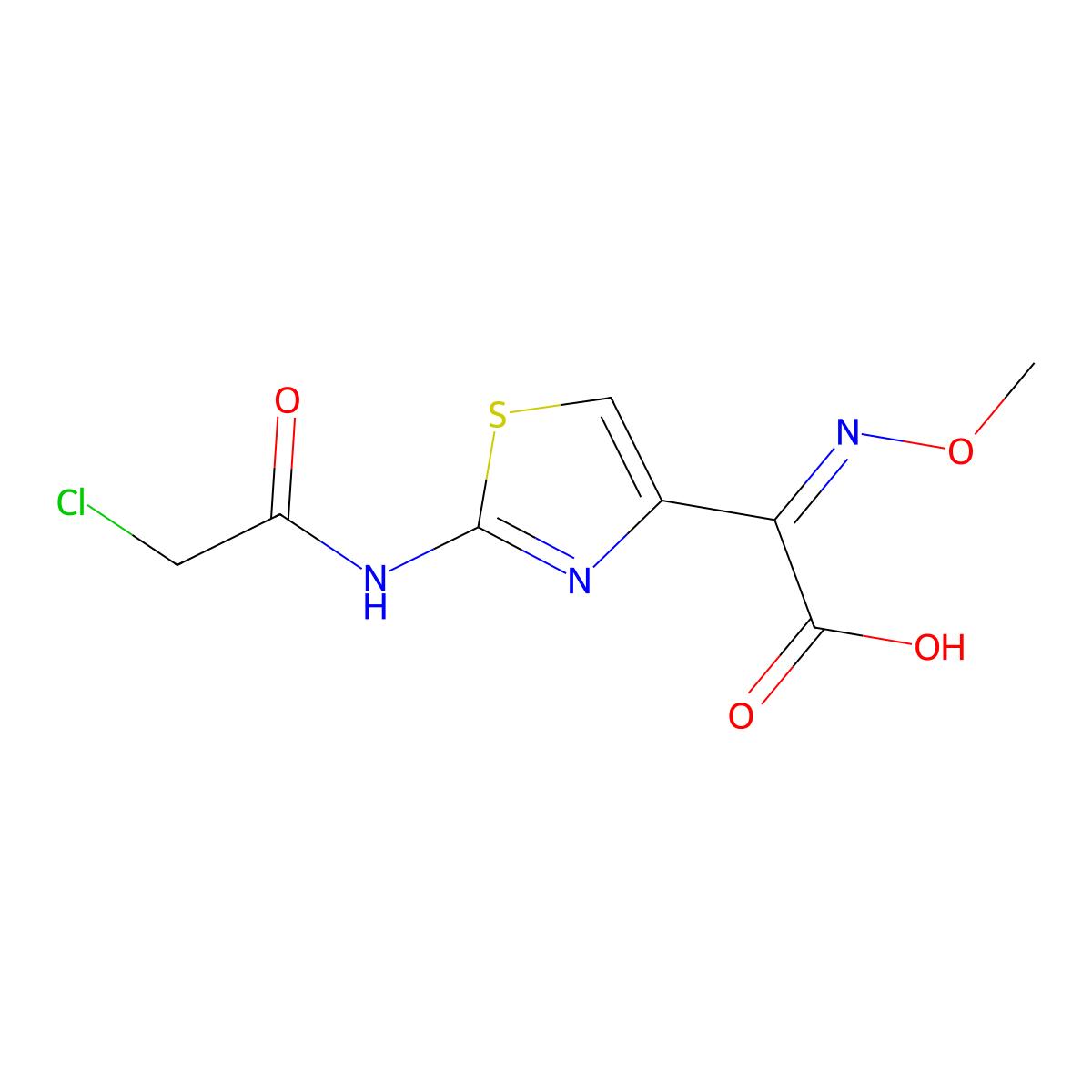 C8H8ClN3O4S molecular structure, CAS 60846-17-5