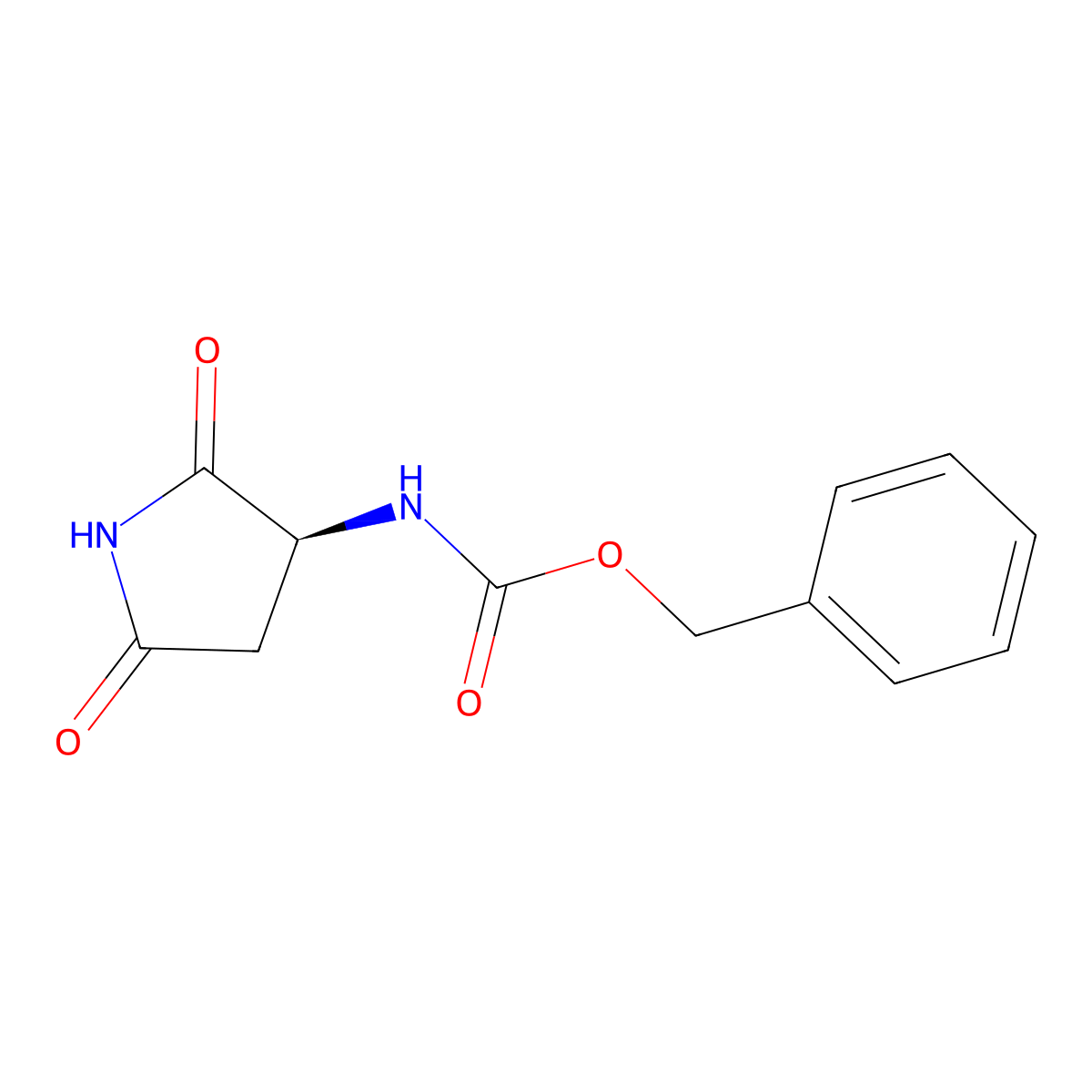 (S)-3-N-Cbz-amino-succinimide molecular structure, CAS 60846-91-5