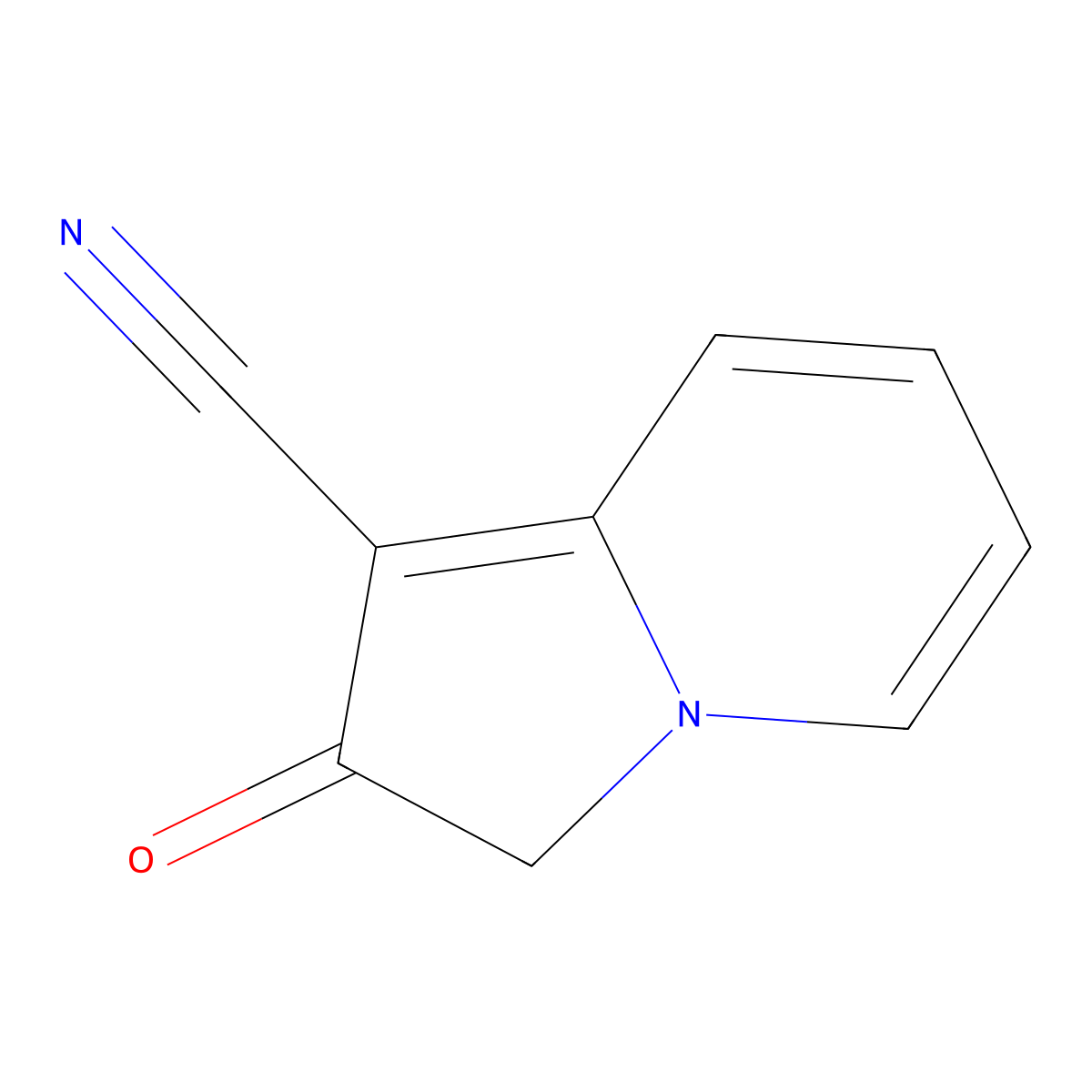 2,3-Dihydro-2-oxo-1-indolizinecarbonitrile molecular structure, CAS 60847-47-4