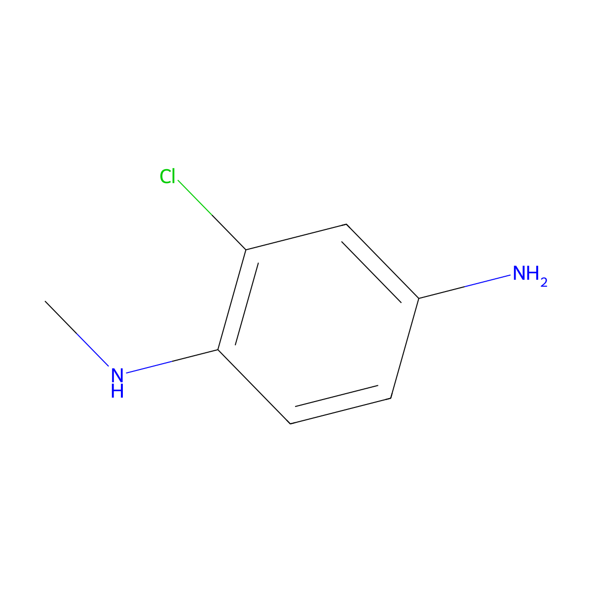 2-chloro-N1-methylbenzene-1,4-diamine molecular structure, CAS 6085-54-7