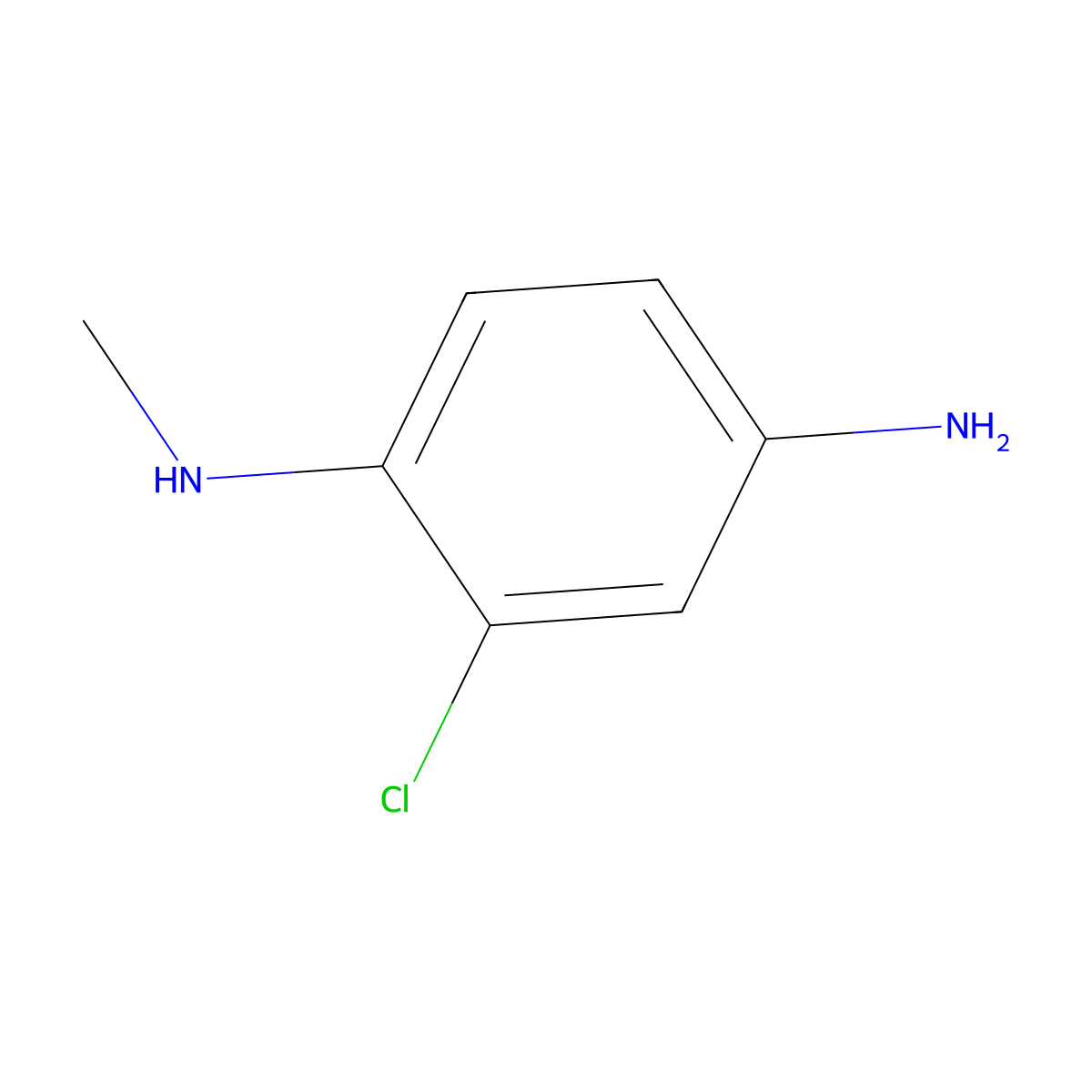 2-chloro-N1-methylbenzene-1,4-diamine molecular structure, CAS 6085-54-7