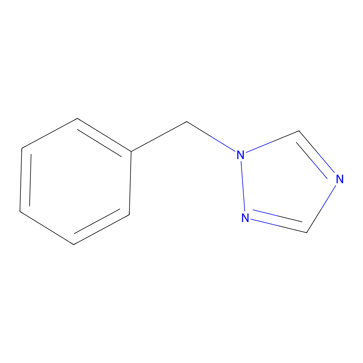 1-(Phenylmethyl)-1H-1,2,4-triazole molecular structure, CAS 6085-94-5