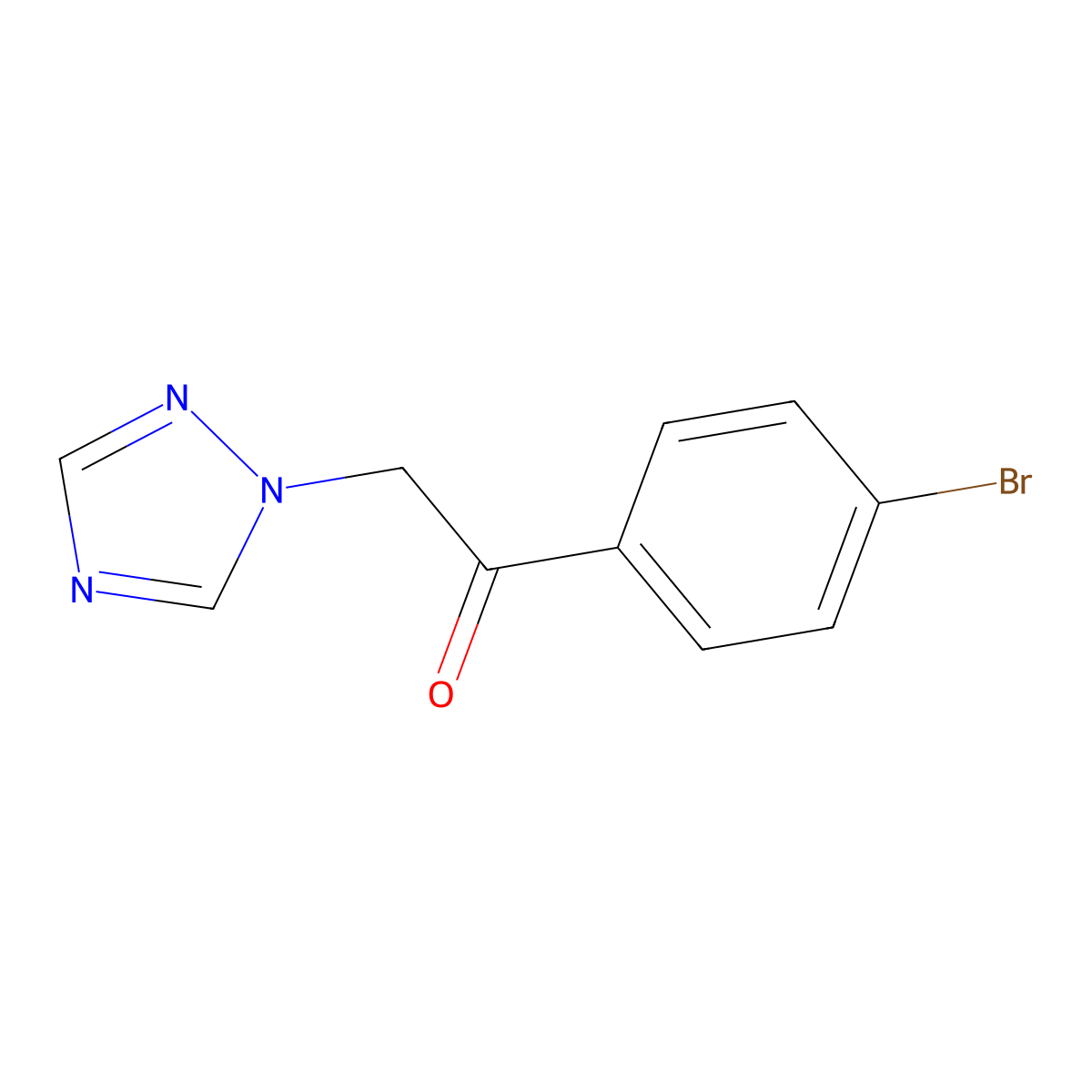 1-(4-Bromophenacyl)-1,2,4-triazole molecular structure, CAS 60850-59-1