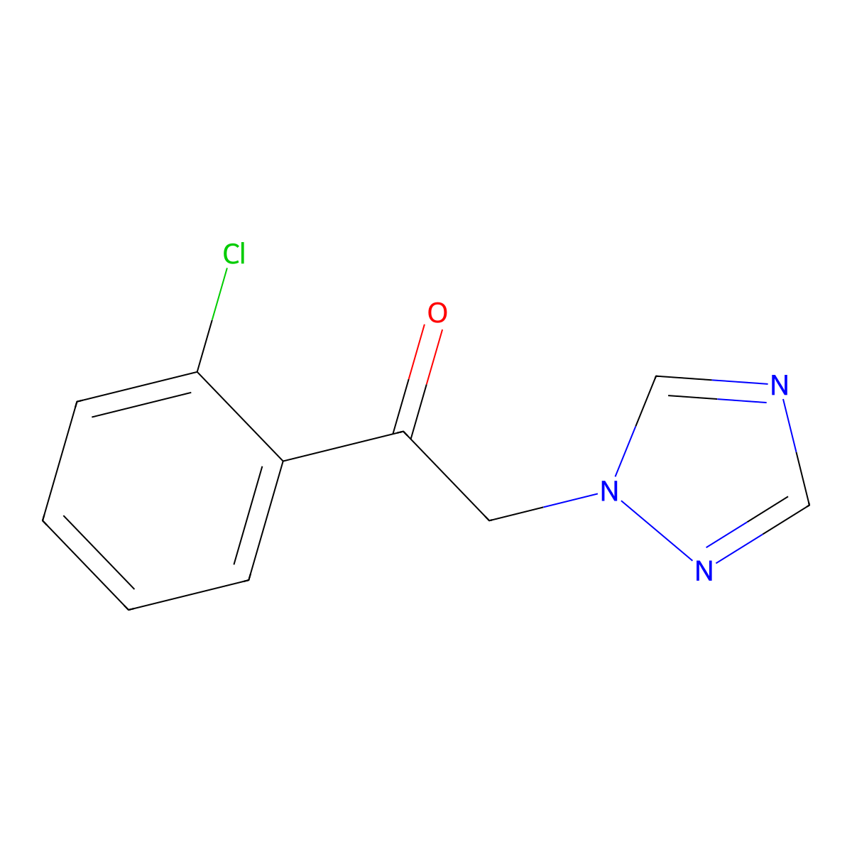 1-(2-Chlorophenyl)-2-(1H-1,2,4-triazole-1-YL)-ethanone molecular structure, CAS 60850-73-9