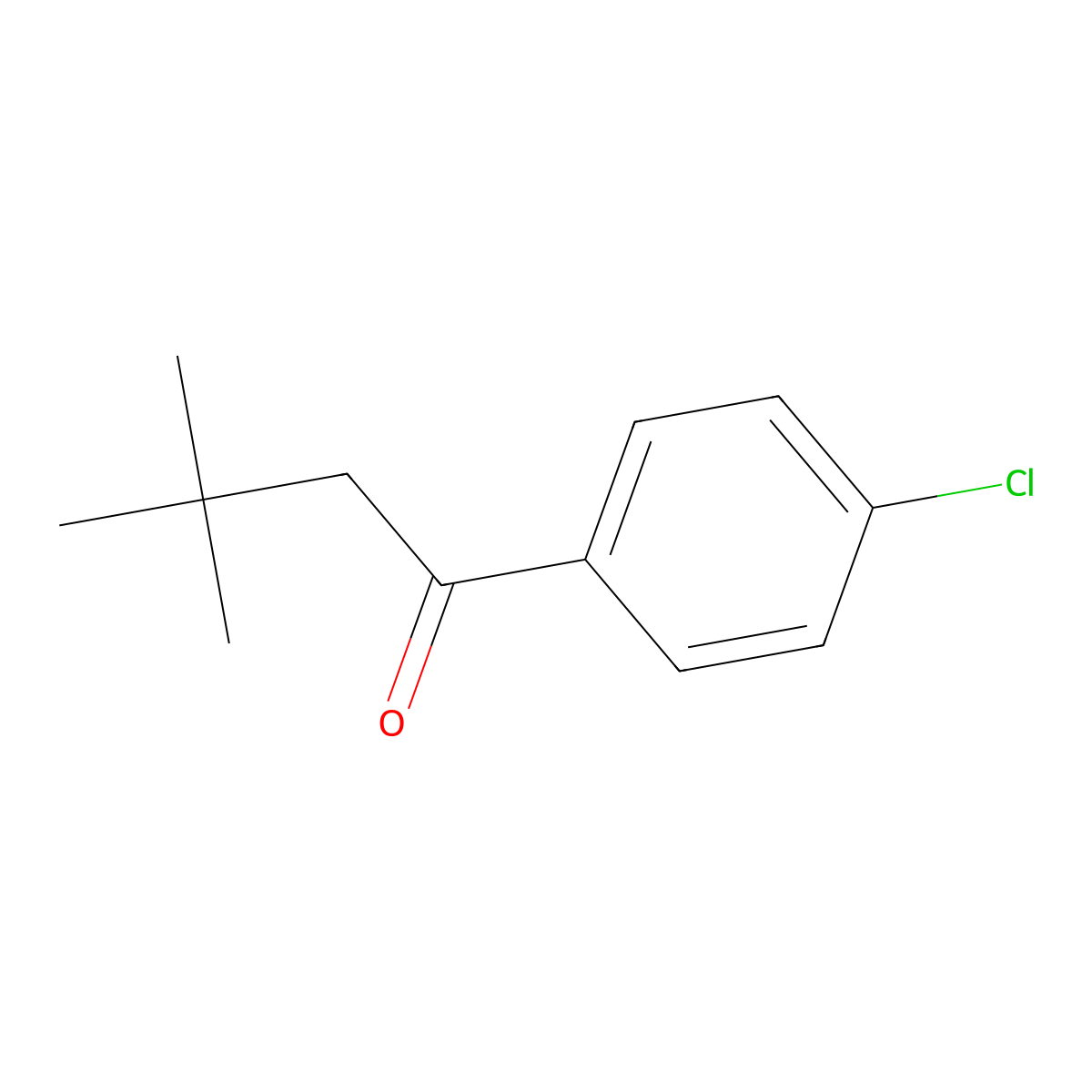 1-(4-Chlorophenyl)-3,3-dimethylbutan-1-one molecular structure, CAS 60851-32-3