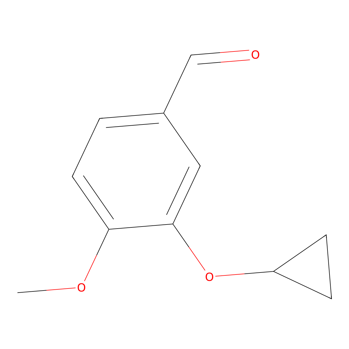 3-Cyclopropoxy-4-methoxybenzaldehyde molecular structure, CAS 608515-00-0