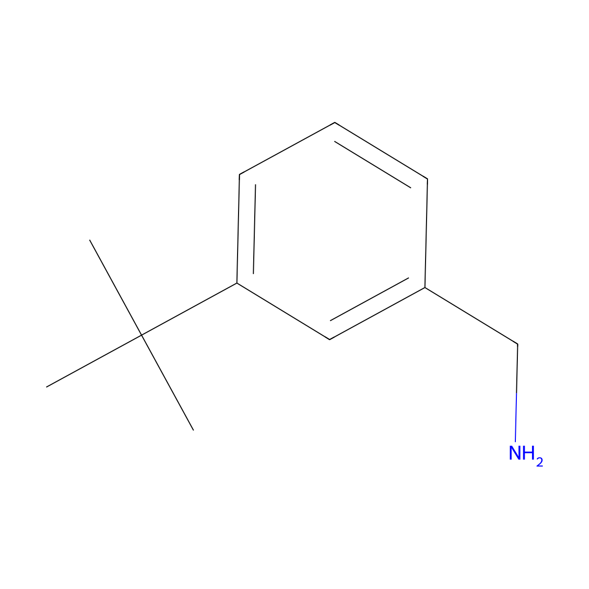 (3-(tert-Butyl)phenyl)methanamine molecular structure, CAS 608515-16-8