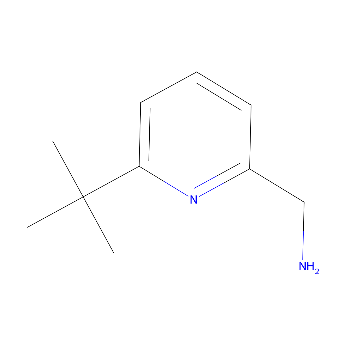 (6-Tert-butylpyridin-2-yl)methanamine molecular structure, CAS 608515-22-6