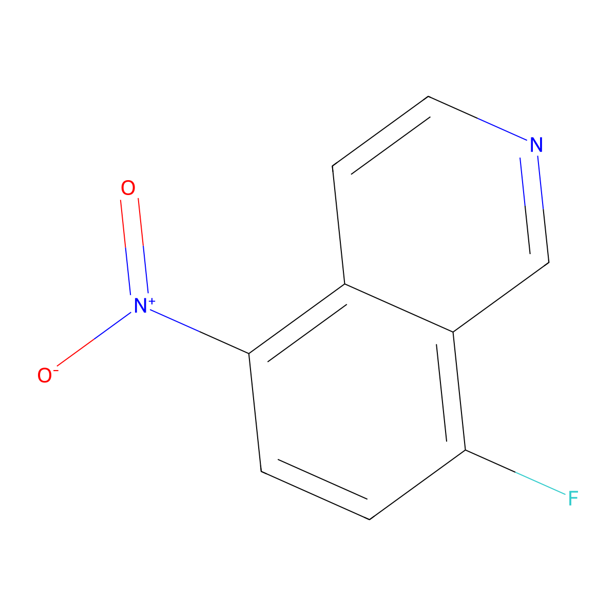 8-Fluoro-5-nitroisoquinoline molecular structure, CAS 608515-46-4