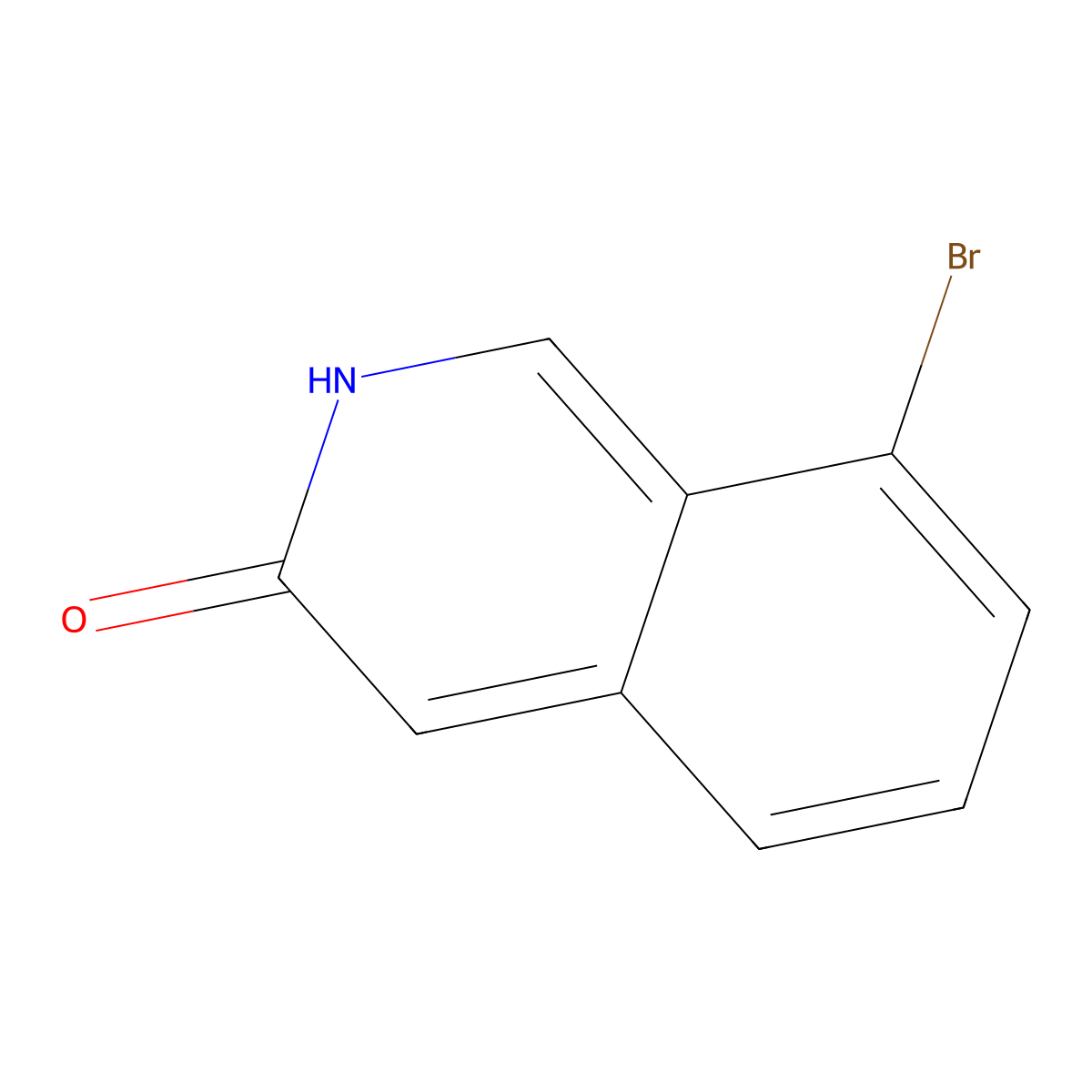 8-Bromo-3-hydroxyisoquinoline molecular structure, CAS 608515-49-7