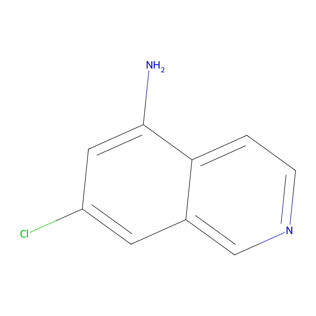 7-Chloroisoquinolin-5-amine molecular structure, CAS 608515-70-4