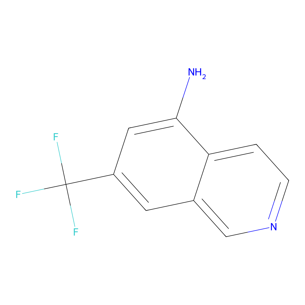 7-(Trifluoromethyl)isoquinolin-5-amine molecular structure, CAS 608515-76-0