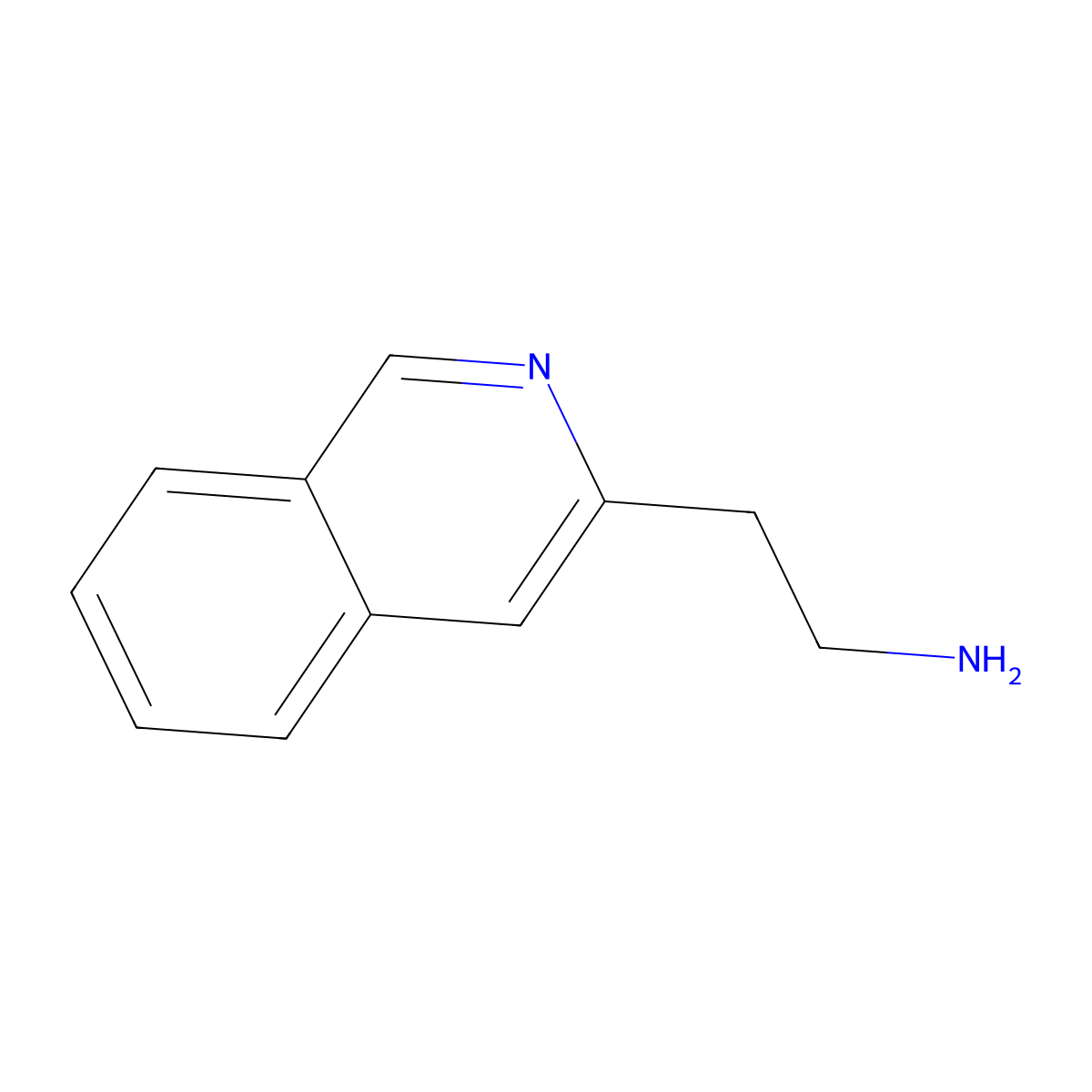 2-(Isoquinolin-3-yl)ethanamine molecular structure, CAS 608515-82-8