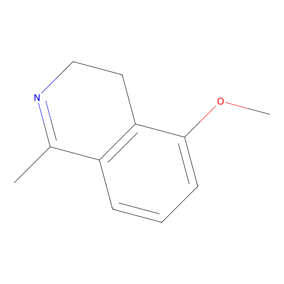 5-Methoxy-1-methyl-3,4-dihydroisoquinoline molecular structure, CAS 608519-36-4